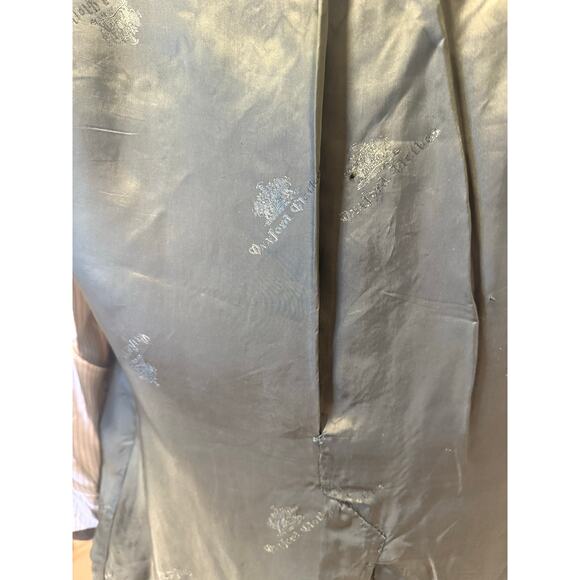 Oxxford Clothes Men's Cashmere Suit Jacket Sport Coat Brown Herringbone Sz 43 JL - Picture 15 of 16